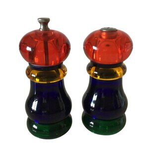 Vintage Olde Thompson SUNSET FIESTA Salt & Pepper Mill Collectible Tableware
